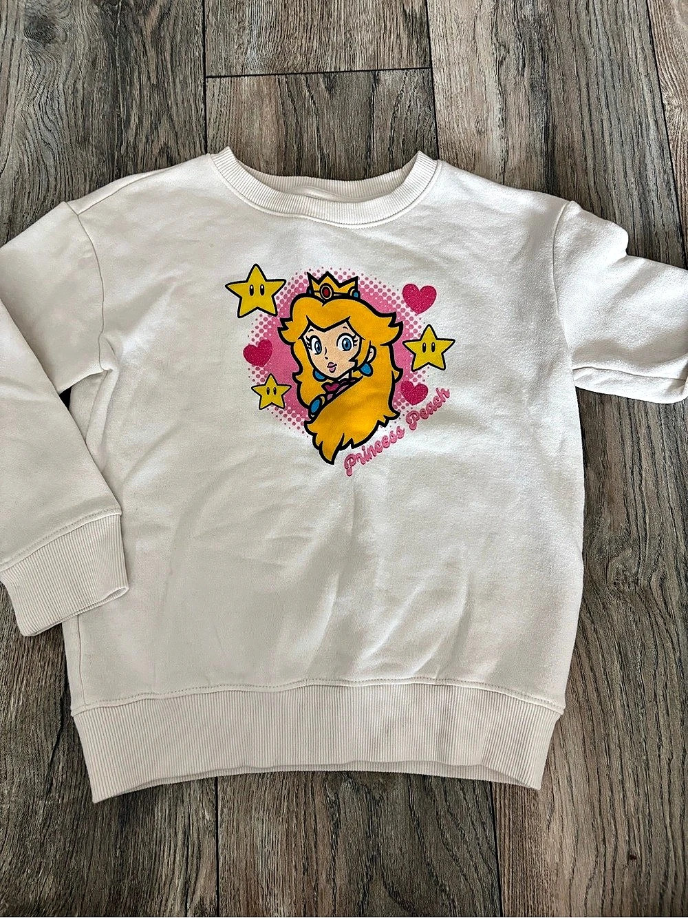Jumping Beans Super Mario Princess Peach sweatshirt Princess Peach Sweatshirt